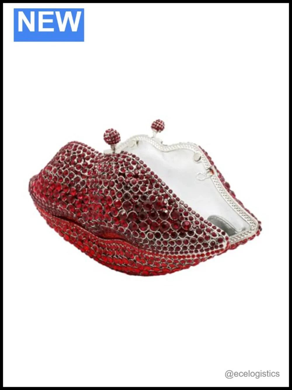 Rhinestone Clutch Handmade Evening Bag Crystal Purse Wedding Prom
